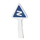 Panneau Michelin de danger et de prudence, 1927 : virage - SAI 8304 - HO 1/87 - 2