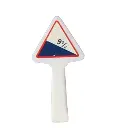 Panneau Michelin de danger et de prudence, 1952 : descente dangereuse - SAI 8347 - HO 1/87 - 2