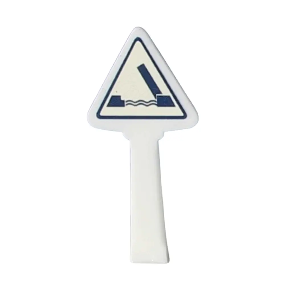 Panneau Michelin de danger et de prudence, 1946 : danger, pont mobile - SAI 8329 - HO 1/87 - 2