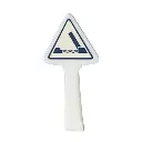 Panneau Michelin de danger et de prudence, 1946 : danger, pont mobile - SAI 8329 - HO 1/87 - 2