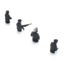 Équipage de char de la Wehrmacht - 4 personnages sans jambes - ARTITEC 5720010 - 1/72   - 3