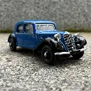 Voiture Citroën Traction 11A 1935 Bleu franc et noir - Sai 6162 - HO 1/87 - 2