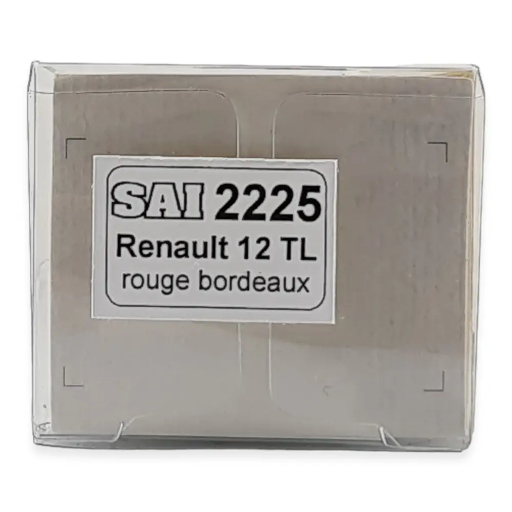 Voiture Renault 12 TL livrée rouge bordeaux SAI 2225  - HO : 1/87 - - 3