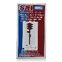 Un feux tricolores en position vert SAI 1016V - HO : 1/87 - livrée marron - 2