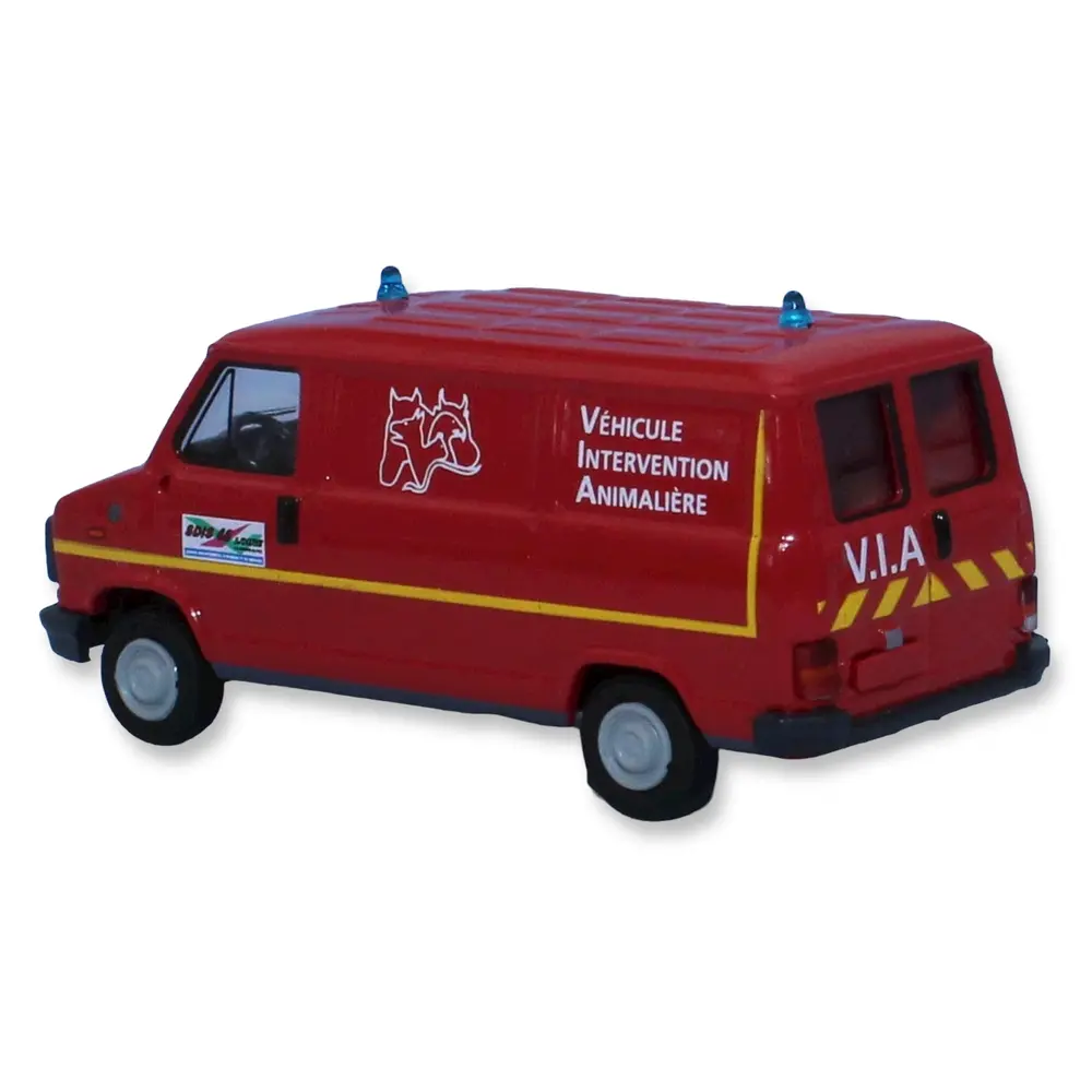Véhicule d'intervention animalière SAI 7177 - HO : 1/87 - Peugeot J5 - Pompiers - 2