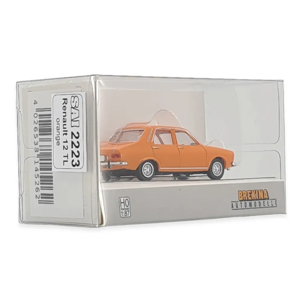 Voiture Renault 12 TL livrée orange SAI 2223 - HO : 1/87 - - 2