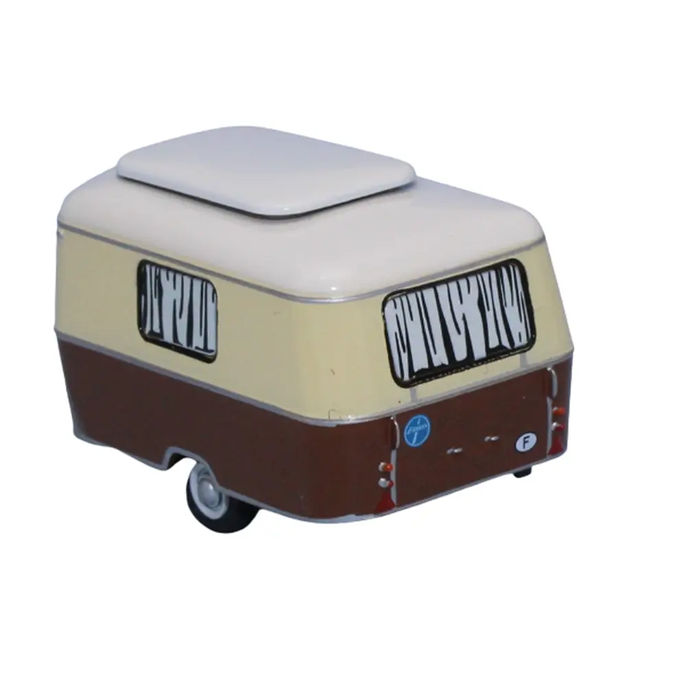 Caravane Eriba Pan beige ivoire roulante BREKINA 95585 SAI 2692F - HO 1/87 - 2