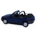 Voiture Peugeot 205 cabriolet - SAI 6321 - HO : 1/87 - bleu blizzard - 2