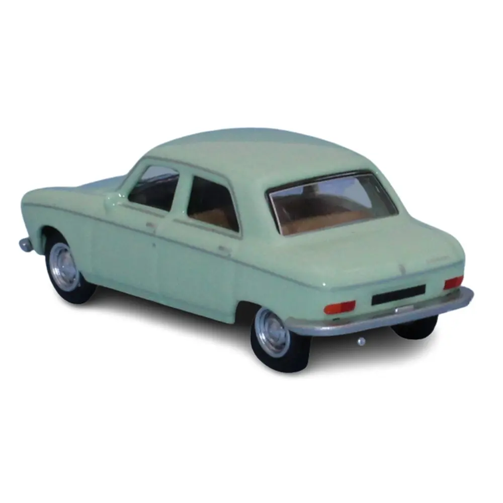 Voiture Peugeot 204 berline, 1968 vert clair avec conducteur SAI 1624 - HO 1/87 - 3