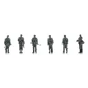 Infanterie de la Wehrmacht en attente de transport - 6 personnages - ARTITEC 5720009 - 1/72  - 2