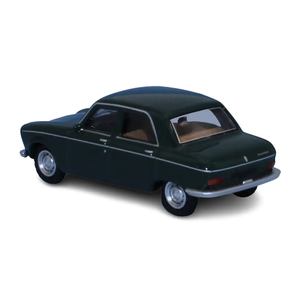 Voiture Peugeot 204 berline de 1968, livrée verte SAI 6255 - HO 1/87 - 2