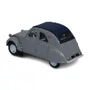 Voiture Citroën 2cv AZLP 1958 grise, capote fermée SAI 6001 - HO 1/87 - 2