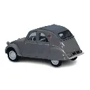 Voiture Citroën 2cv AZLP 1958, grise, capote ouverte SAI 6010 - HO 1/87 - 2