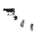 Les producteurs laitiers - 2 personnages et 1 vache - ARTITEC 5160039 - N 1/160  - 5