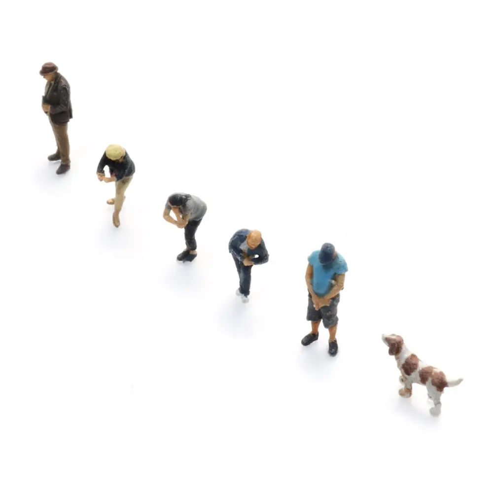 Figurines de Trinkhalle - 5 personnages et 1 chien - ARTITEC 5220008 - Z 1/220 - 3