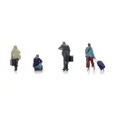 Quai des passagers - 4 personnages avec bagages - ARTITEC 5160033 - N 1/160   - 2