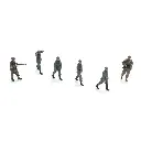 4 prisonniers de guerre de la Wehrmacht + 2 gardes britanniques - Artitec 5870065 - HO 1/87 - 5