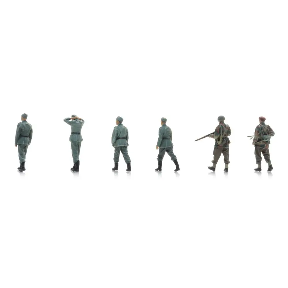 Prisonniers de guerre de la Wehrmacht & gardes para britanniques - 6 personnages - ARTITEC 5720008 - 1/72 - 2