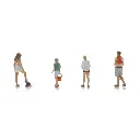 Lot de 4 figurines "La vie en camping" - Artitec 5870096 - HO 1/87 - 2