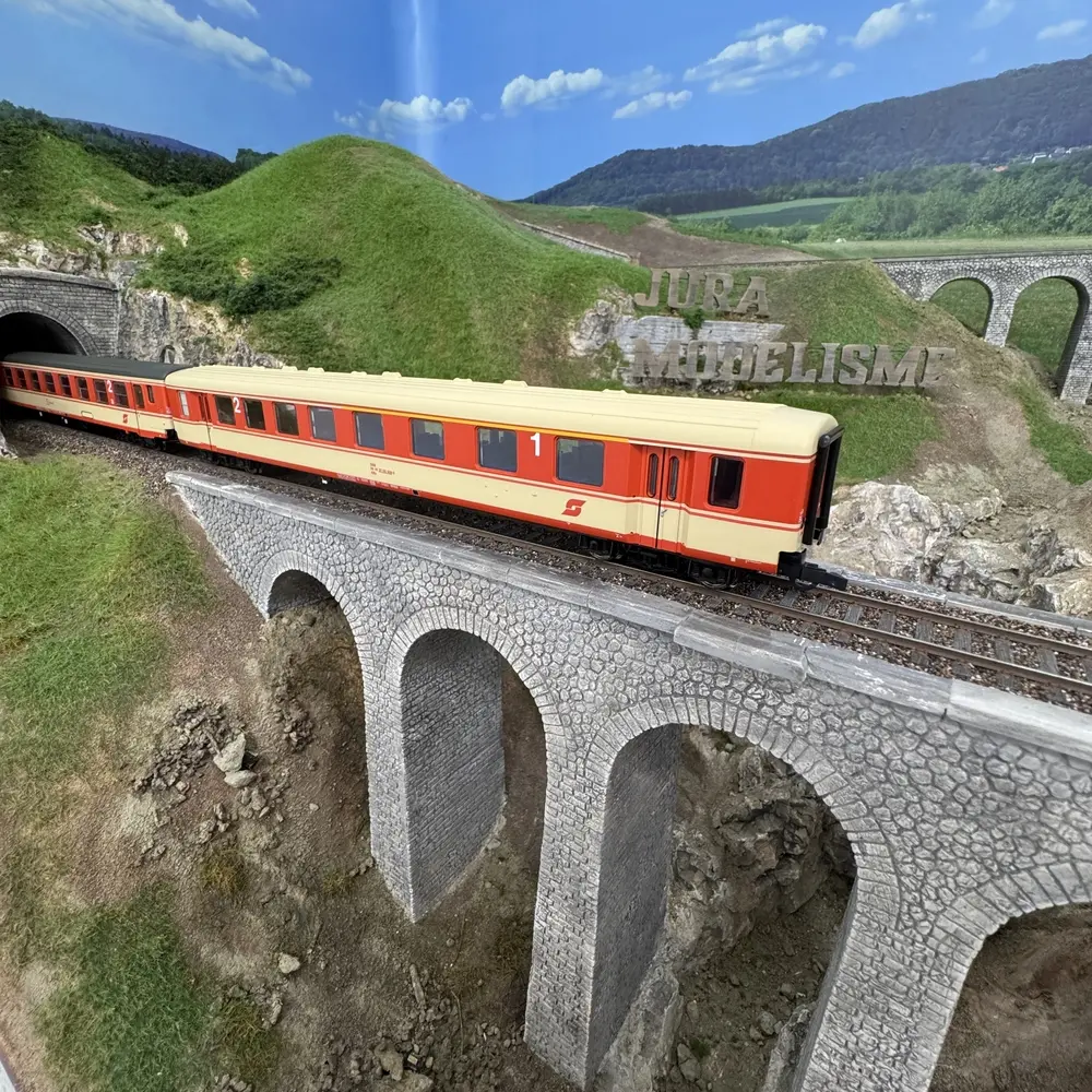 Coffret de 2 voitures voyageurs du train "Arlberg-Express" - ROCO 6200079 - ÖBB - HO 1/87 - EP. IV - 2R - 4