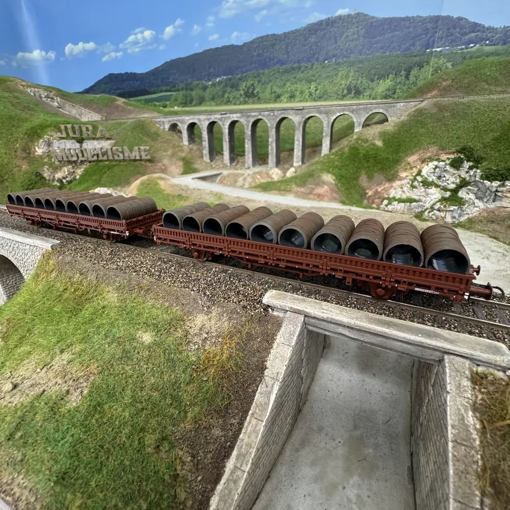 Coffret de 2 wagons ranchers pivotants - Roco 6600119 - SNCF - EP. IV - 5