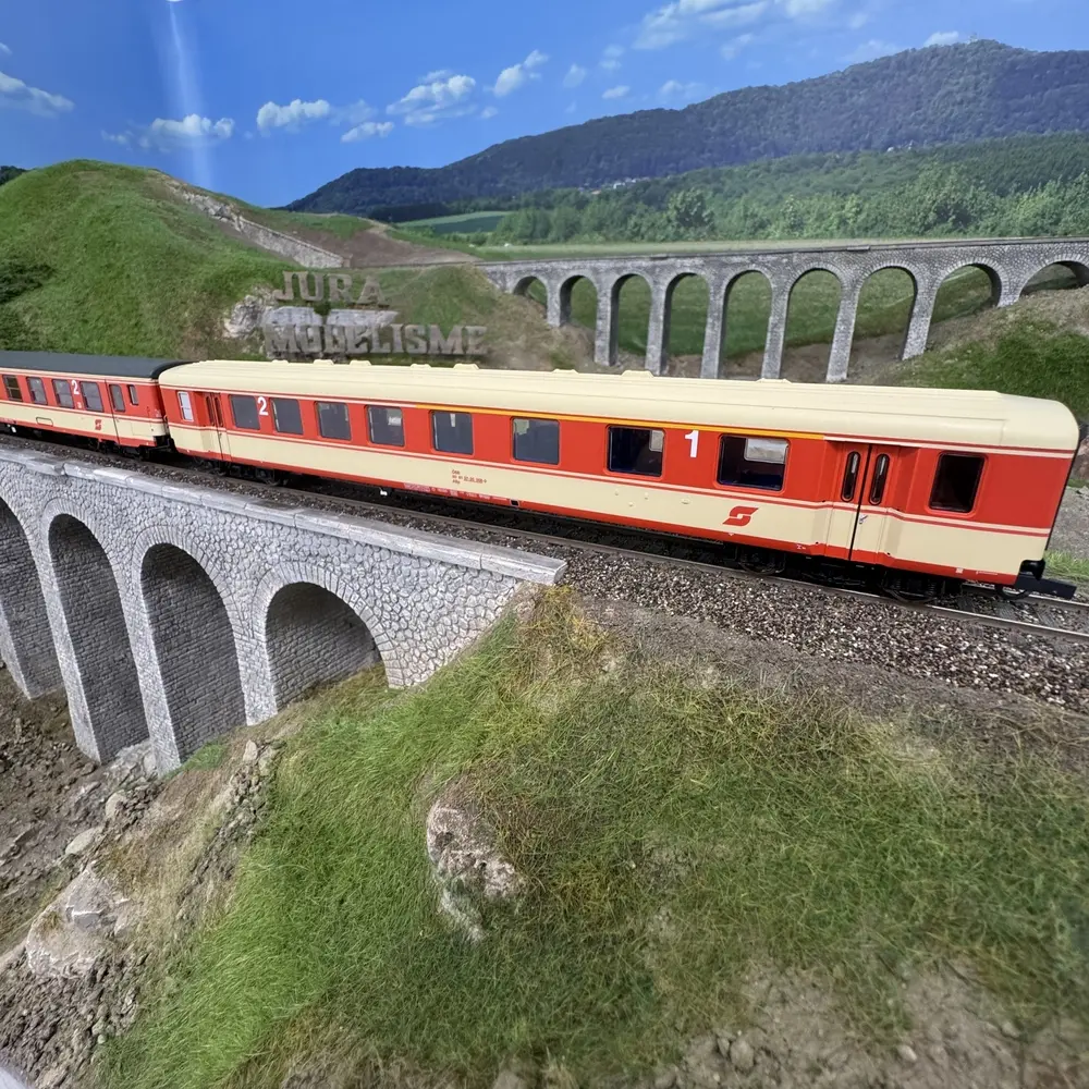 Coffret de 2 voitures voyageurs du train "Arlberg-Express" - ROCO 6200079 - ÖBB - HO 1/87 - EP. IV - 2R - 6