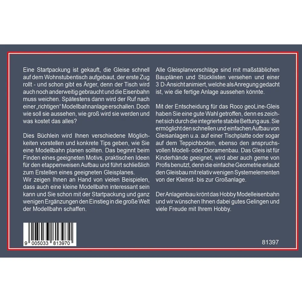 Revue Technique Plan de Voies GEOLINE ROCO 81397 - HO 1/87 - 3