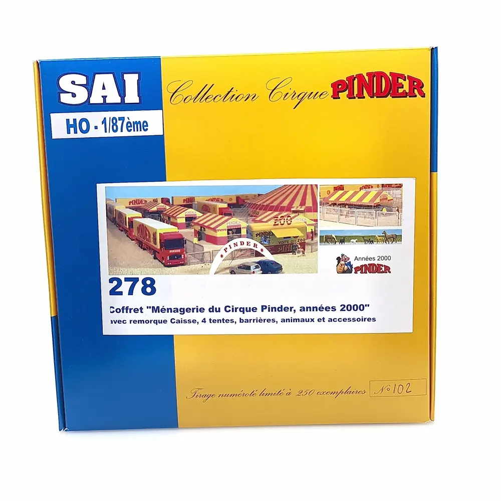 Coffret Ménagerie du Cirque Pinder "Années 2000" - Sai 278 - HO 1/87 - 3
