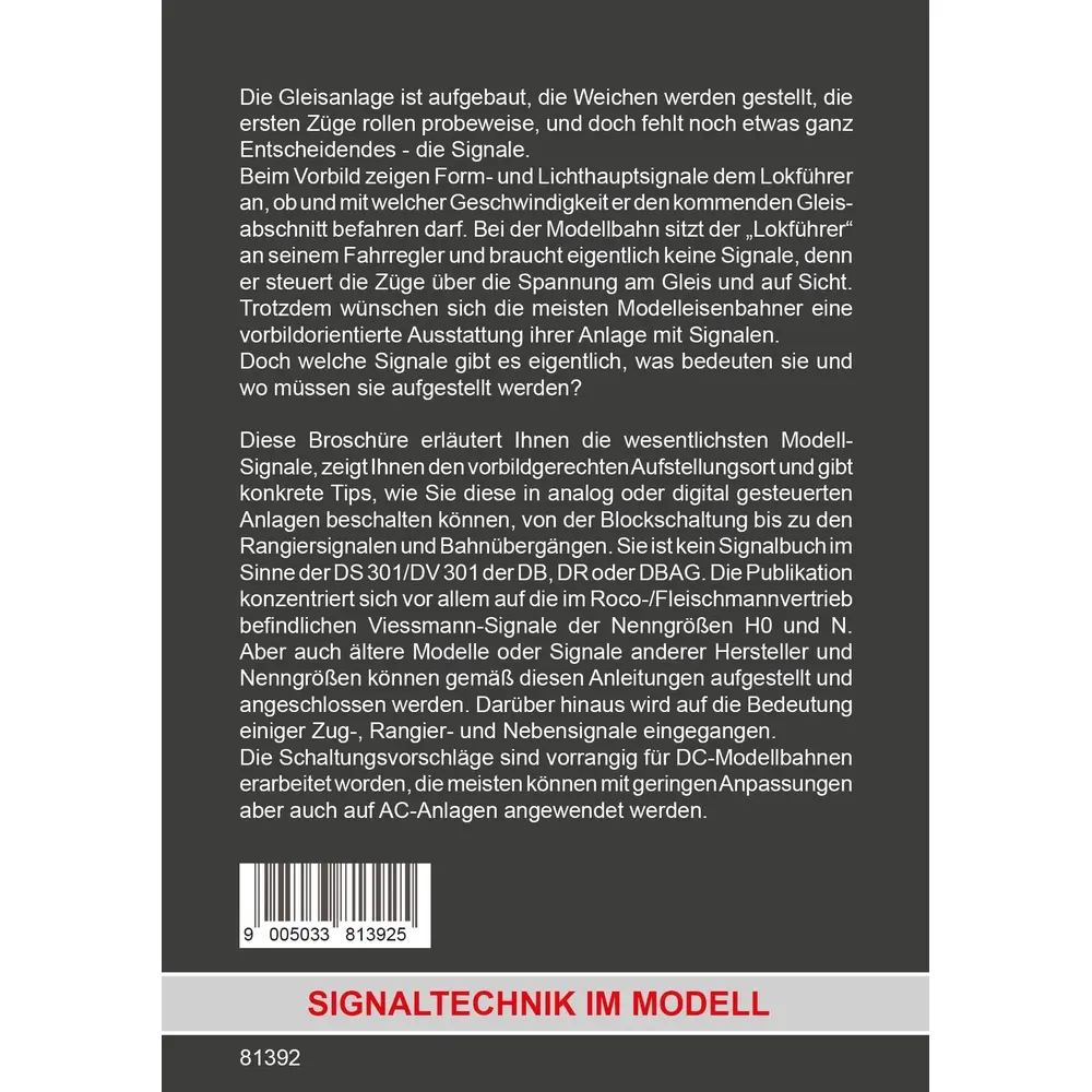 Revue Technique Montage et branchement des signaux de chemins de fer ROCO 81392 - 3