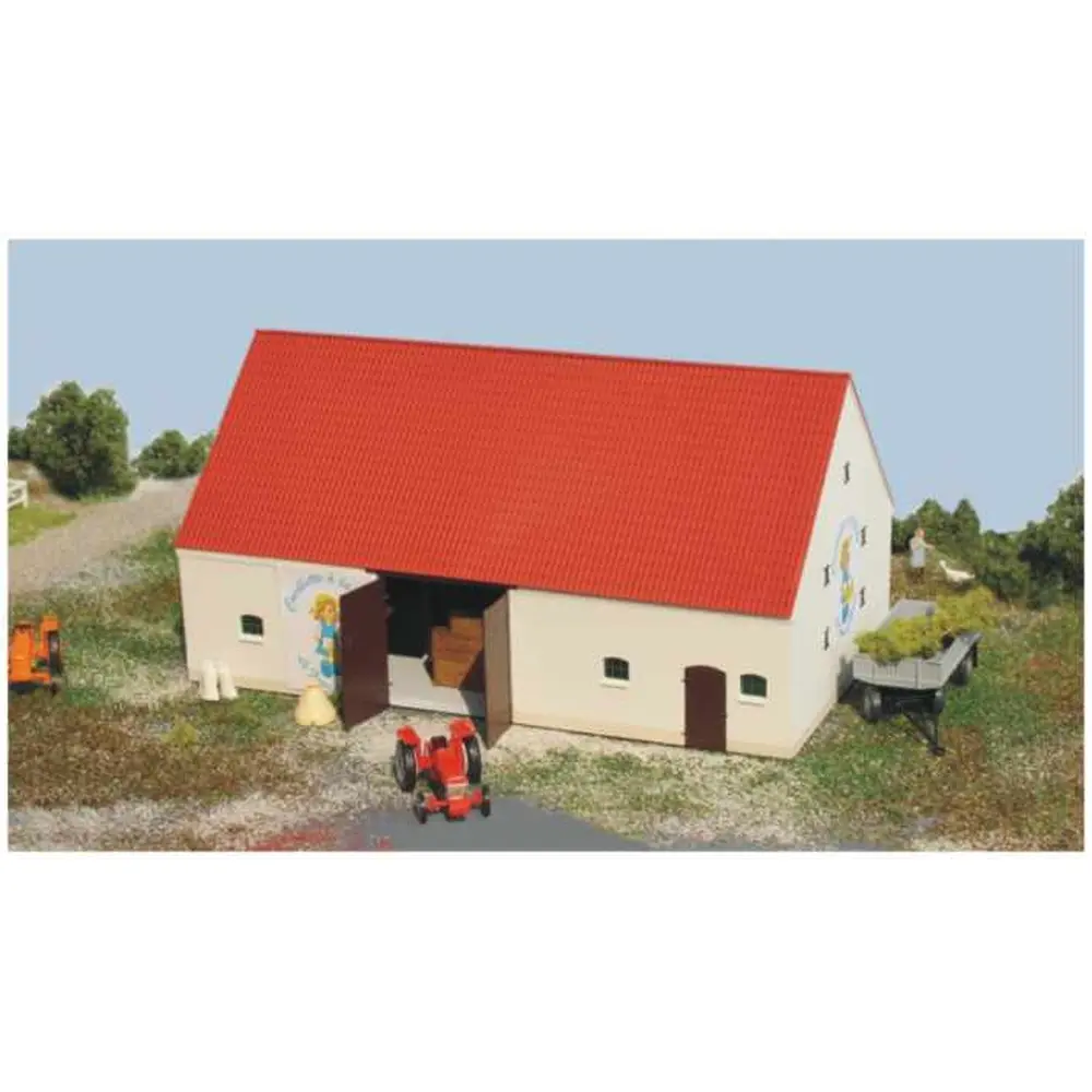 Grange avec Aménagement Intérieur et Portes Coulissantes - SAI 158 - HO 1/87 - 2