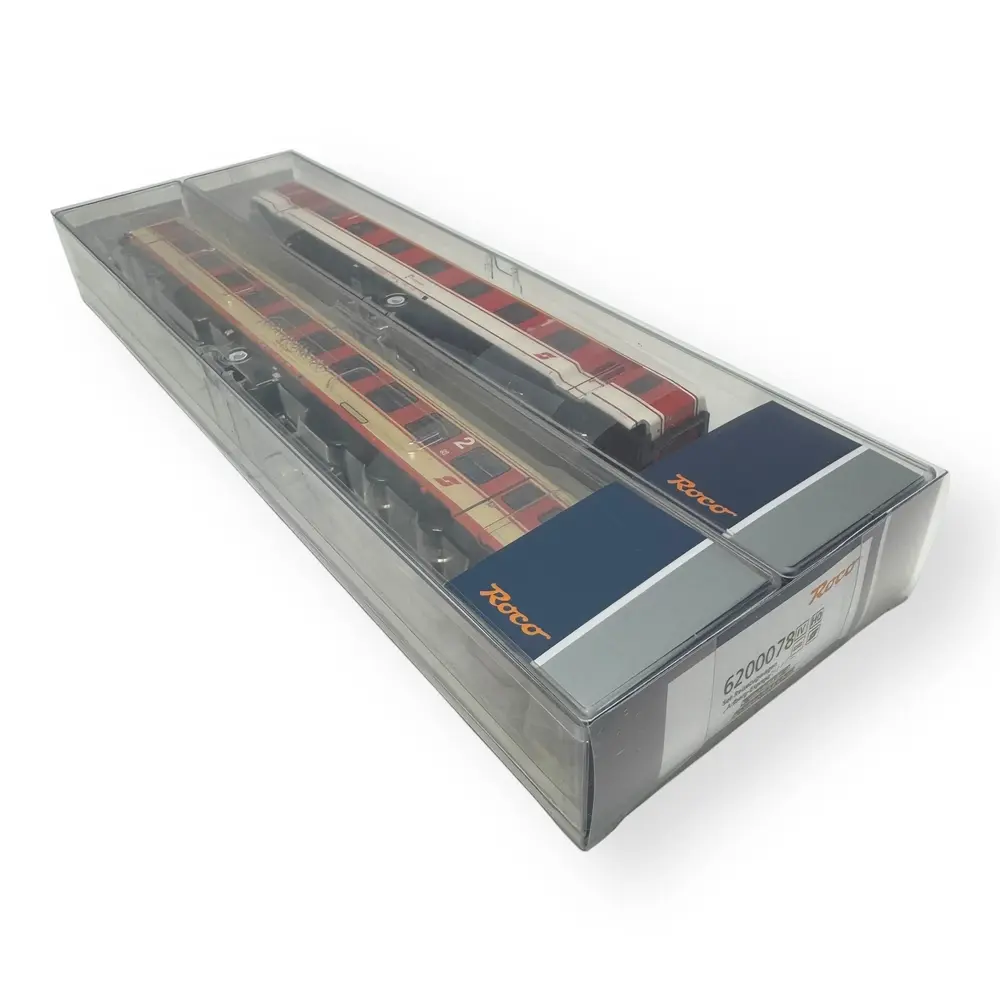 Coffret de 2 voitures du train "Arlberg-Express" - Roco 6200078 - ÖBB - HO 1/87 - EP. IV - 2R - 3