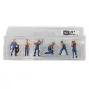 Lot de 6 personnages Mécaniciens Automobile SAI 337 - HO : 1/87 - 2