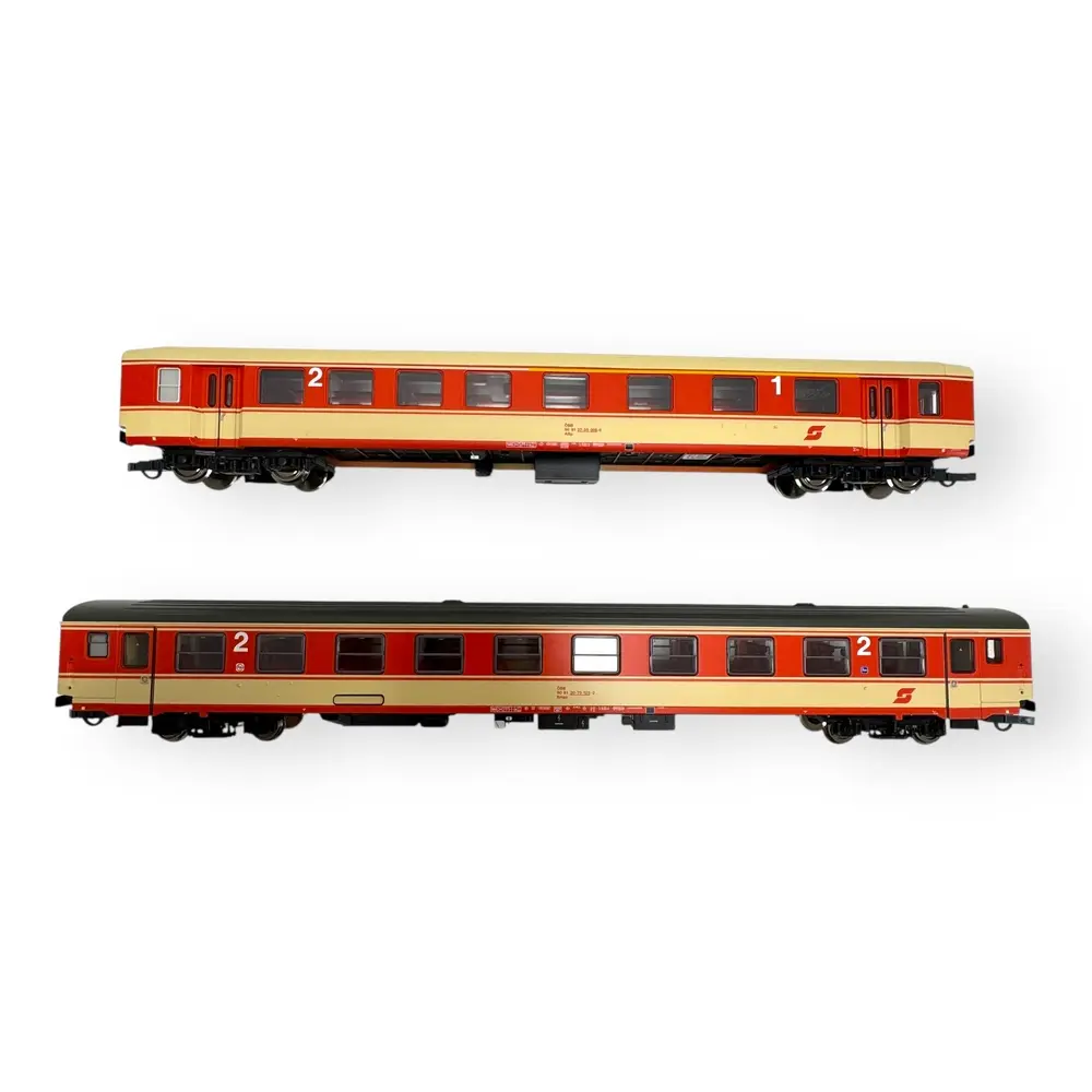 Coffret de 2 voitures voyageurs du train "Arlberg-Express" - ROCO 6200079 - ÖBB - HO 1/87 - EP. IV - 2R - 2