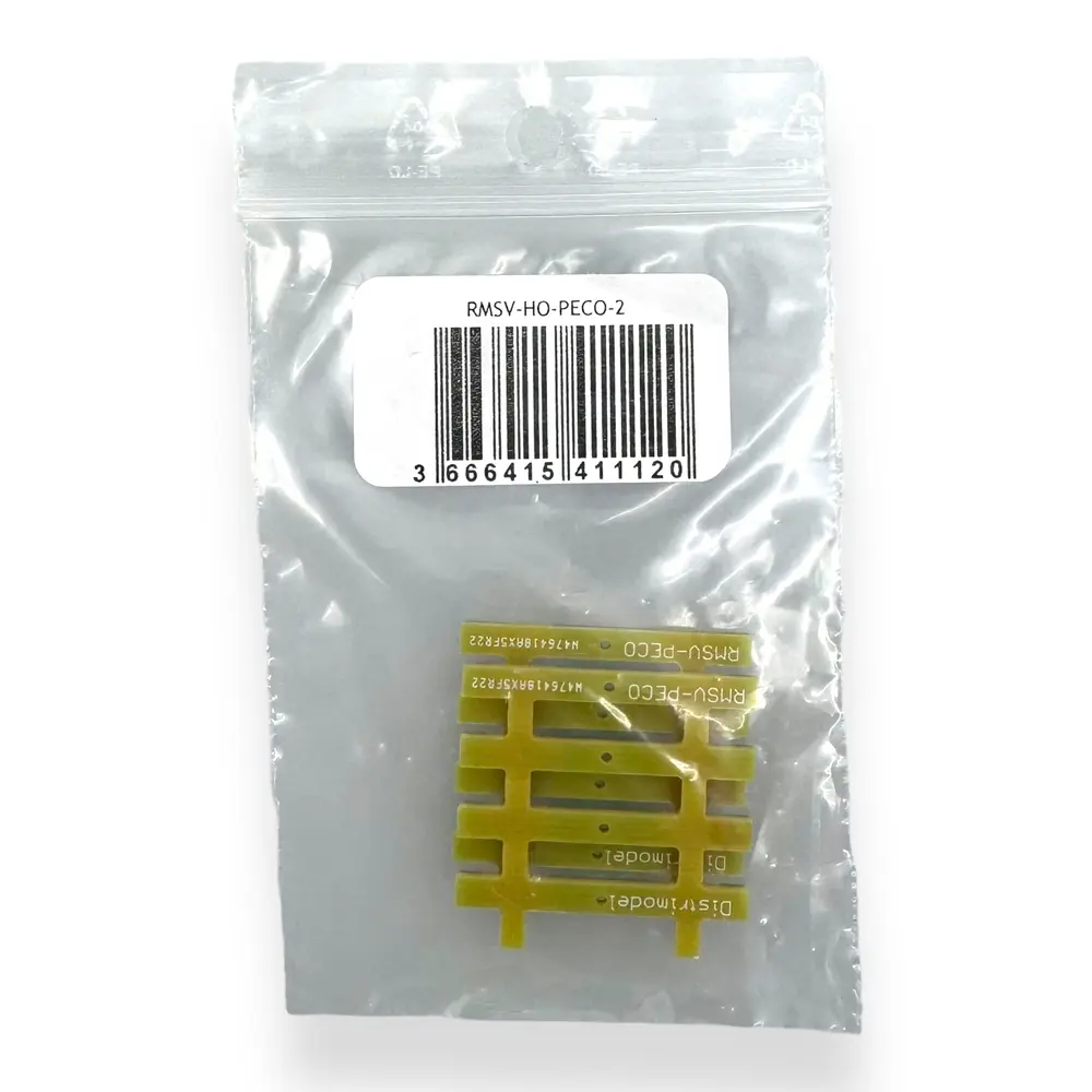 2 Raccords de module simple - Distrimodel RMSV-HO-PECO-2 - HO 1/87ème  - 2