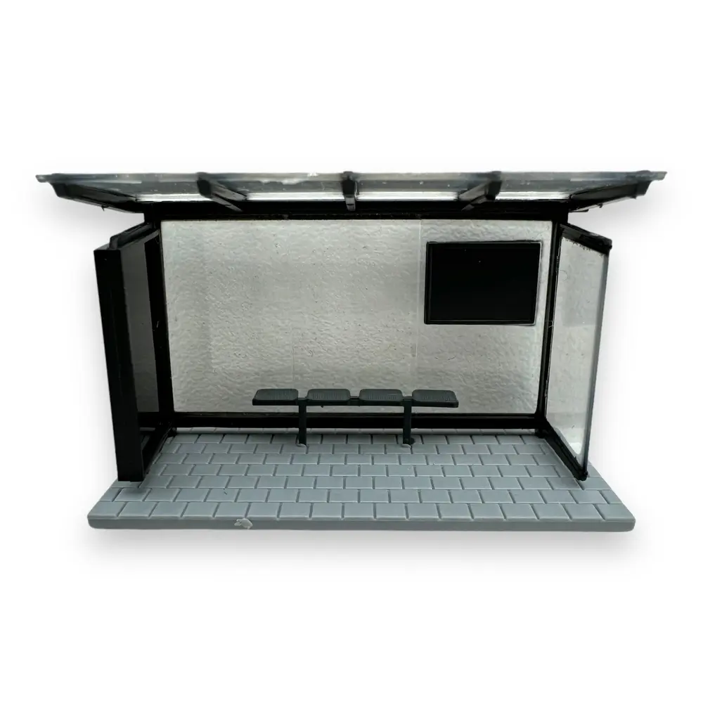 Arrêt de bus noir - Rietze 70322 - HO 1/87 - 3