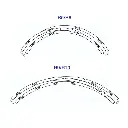 Rail Courbe - R5 542.8mm 30° - ROCO 42525 - HO 1/87 - Code 83 [ROCO LINE] - 3