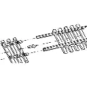 Boite de 12 extrémités de traverses en bois - Roco 42600 - HO 1/87 - Code 83 - 2