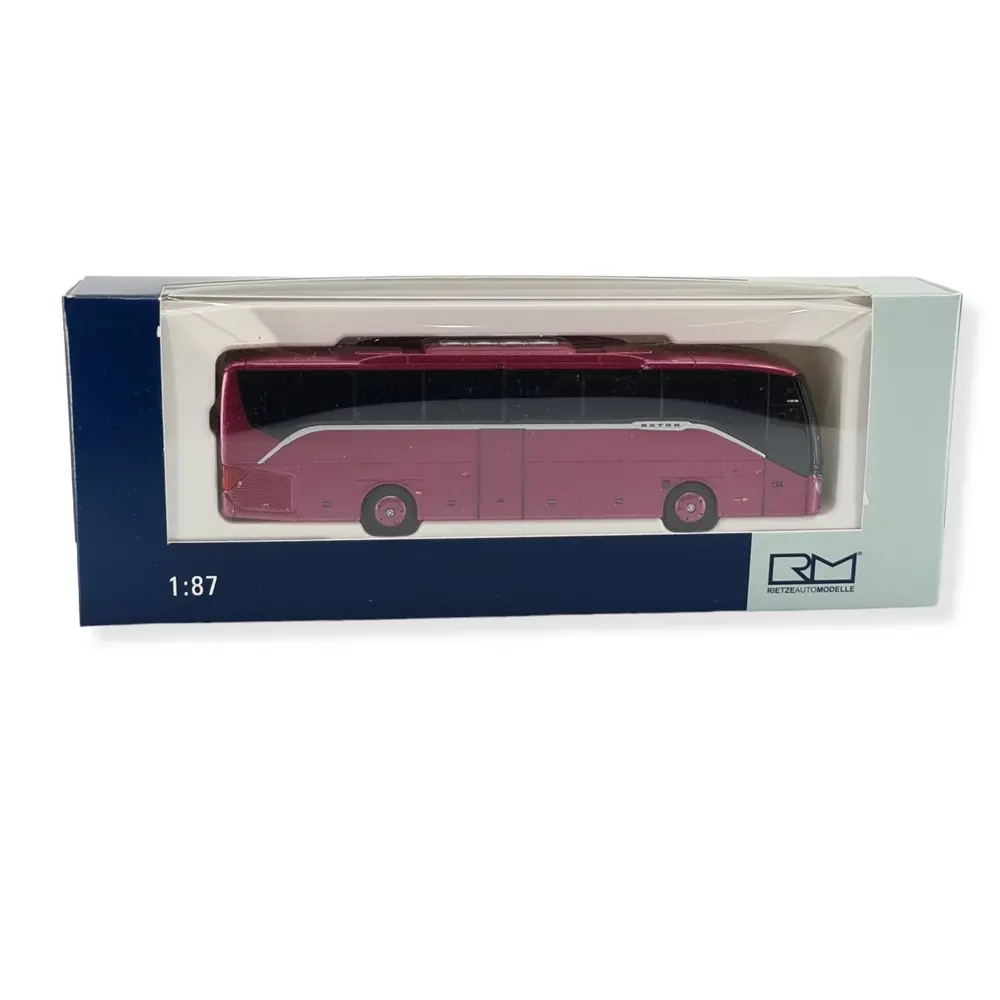 Autocar Setra S 515  HD - 2 portes rose métallisé Rietze 77901 - HO : 1/87 - 2