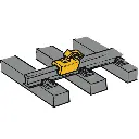 Lot de 12 Sabots d'Arrêts / Mâchoires de frein ROCO 40004 | HO 1/87 - 2