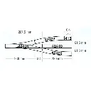 Rail Courbe - R10 888mm 15° - ROCO 42428 - HO 1/87 - Code 83 - 3