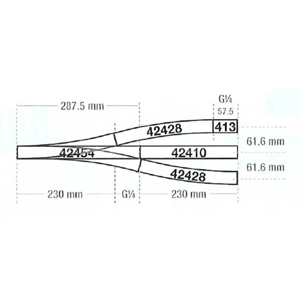 Rail Droit G 1/4 Traverses Bois - 57.5mm - ROCO 42413  - HO 1/87 - Code 83 - 2