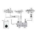 Traversée Jonction Double DKW15 Roco 42594/42595 - R 1050 mm- 15° - HO : 1/87 - Code 83 - 4