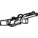 Sachet de 4 Têtes d'Attelage Court à Pré-Dételage - Roco 40270 - HO : 1/87 -  - 2