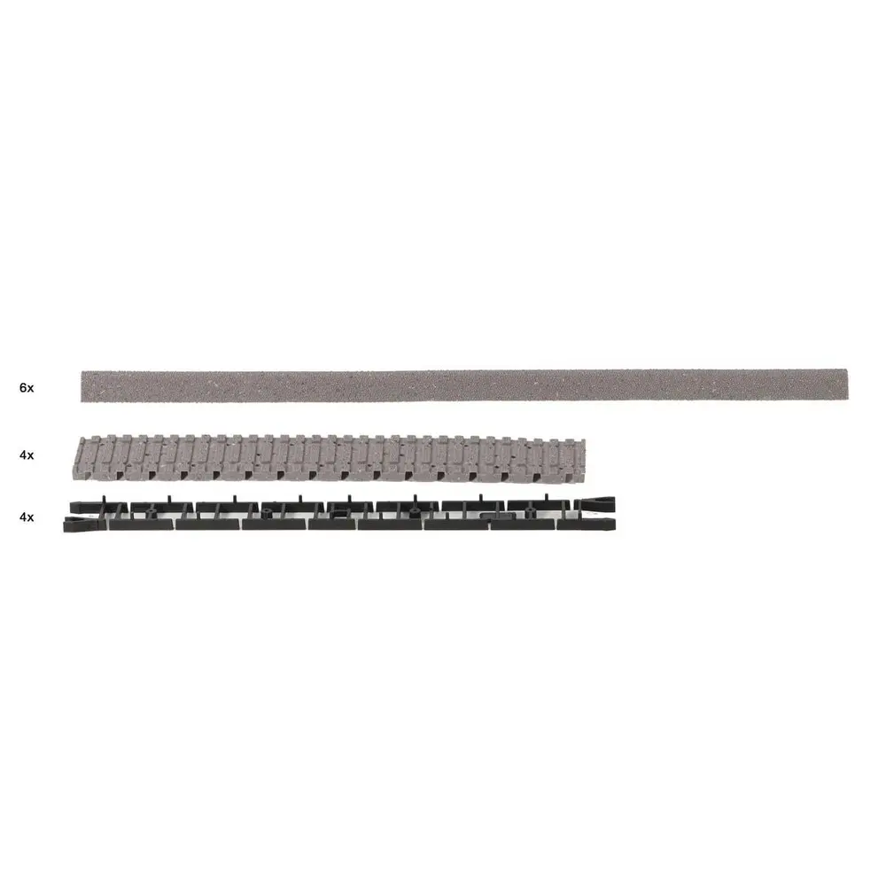 Boite de ballast caoutchouc Rocoline 42660 pour rail flexible - HO : 1/87 - Code 83 - 2