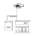 Rail Droit G 1/2 de dételage Traverses Bois - 115mm - ROCO 42519  - HO 1/87 - Code 83 [ROCO LINE] - 2