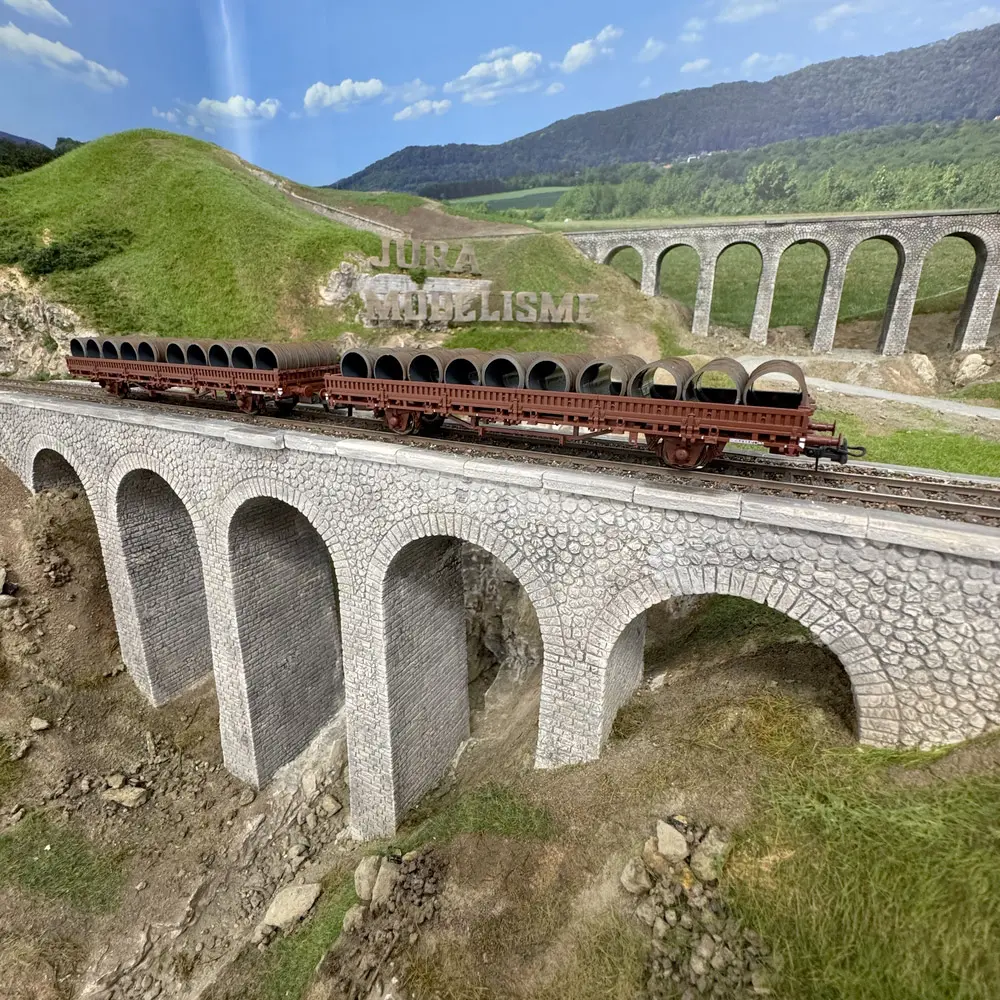 Coffret de 2 wagons ranchers pivotants - Roco 6600119 - SNCF - EP. IV - 7