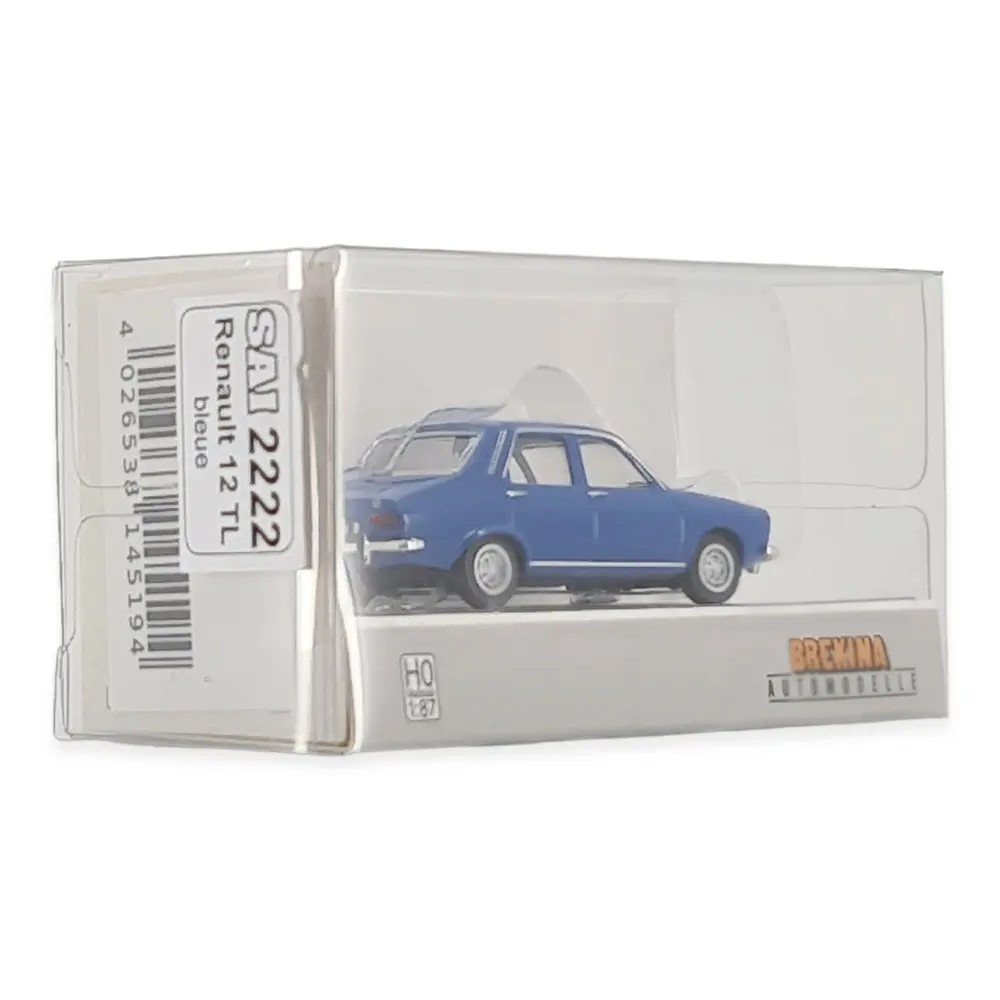Voiture Renault 12 Gordini - livrée bleue - SAI 2230 - HO : 1/87 - - 2