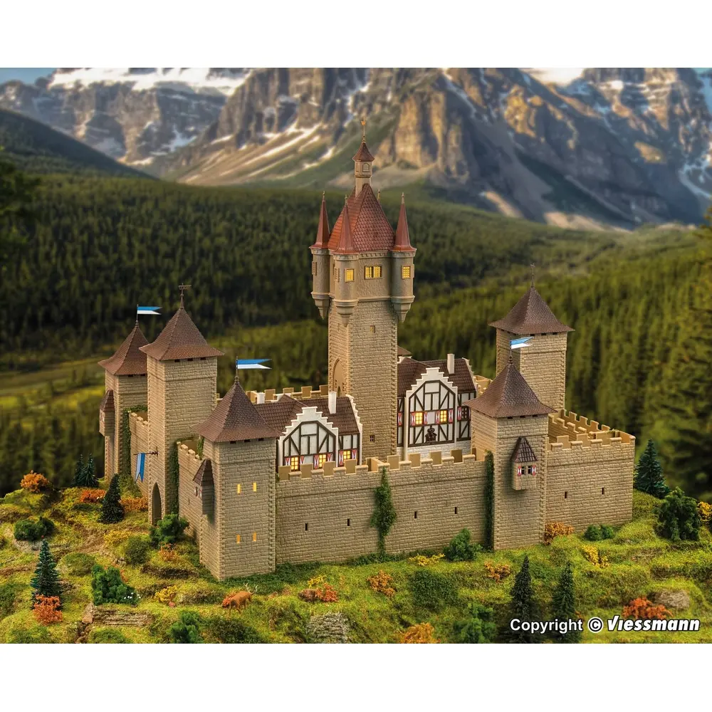 Château-fort du Moyen âge - VOLLMER 49910 - HO 1/87 - 4