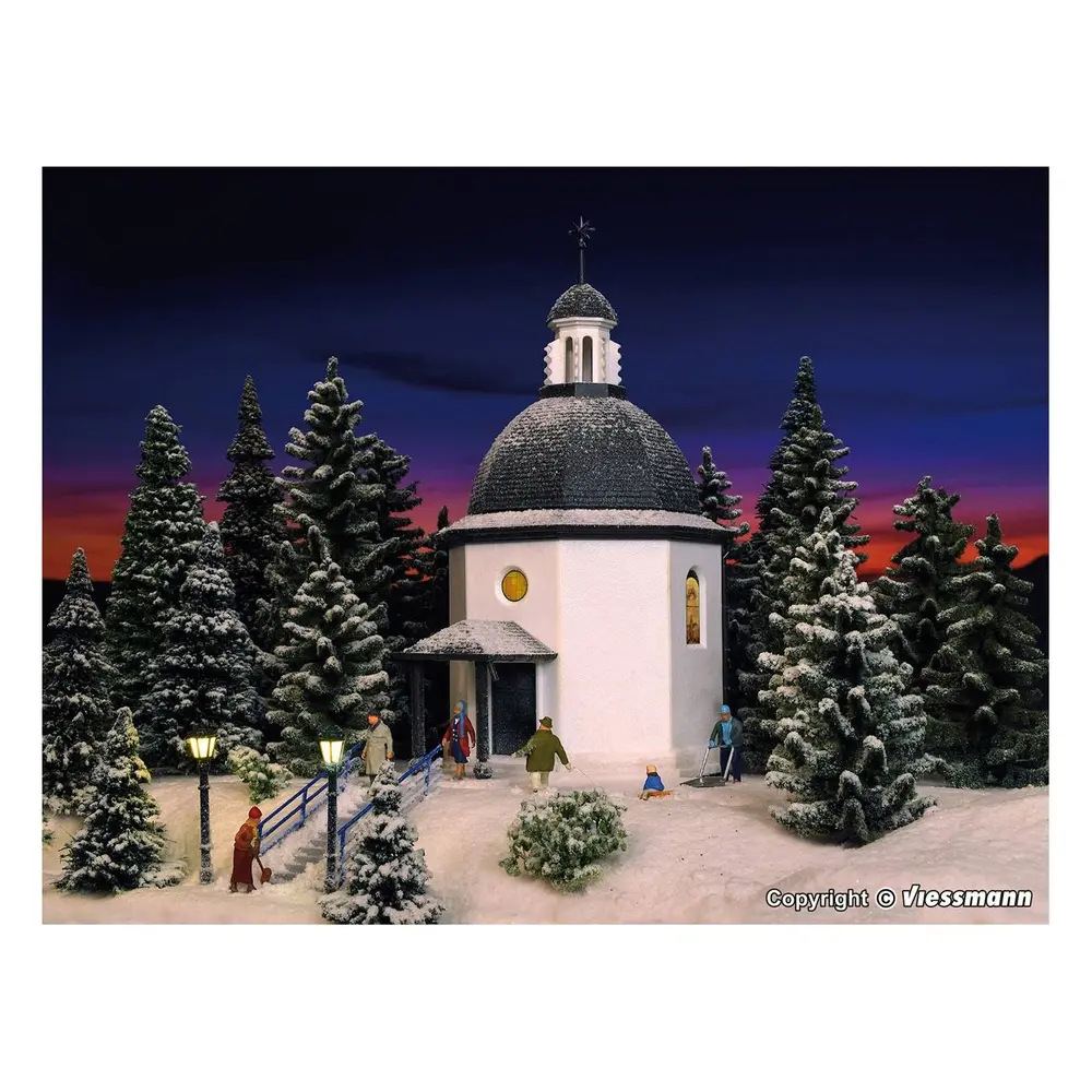 Chapelle miniature en kit - Vollmer 47612 - N 1/160 - 55 x 75 x 103 mm - 3