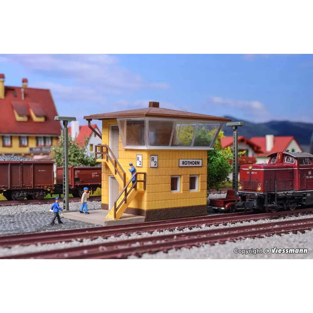 Poste d'aiguillage Rothorn VOLLMER 47600 - N 1/160 - 47 x 68 x 55 mm - 2